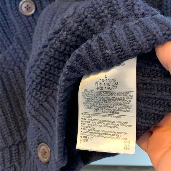 Gap cable knit shawl collar sweater - Picture 6 of 6